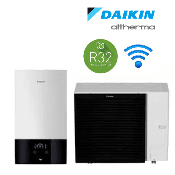 Daikin Altherma 3 R W EBBX16D9W/ERLA16DW17 split levegő-víz hőszivattyú 16 kW