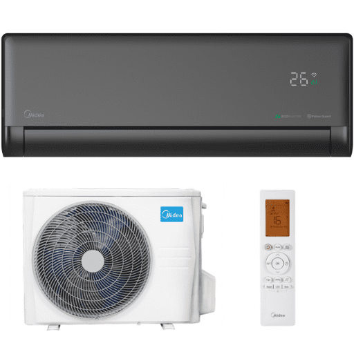 Midea Solstice Black oldalfali split Klíma